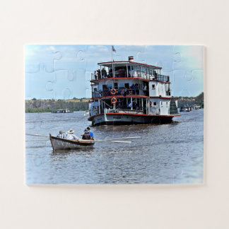 Puzzle: Boats on the Murray River South Australia Jigsaw Puzzle