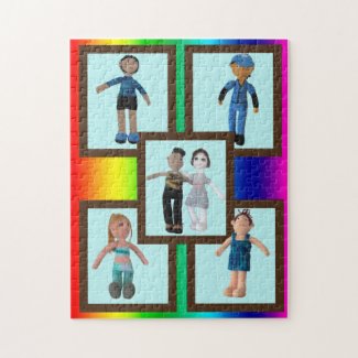 Puzzle - Boy and Girl Dolls