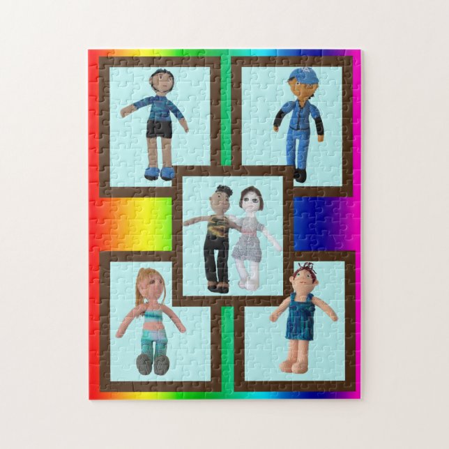 Puzzle - Boy and Girl Dolls (Vertical)