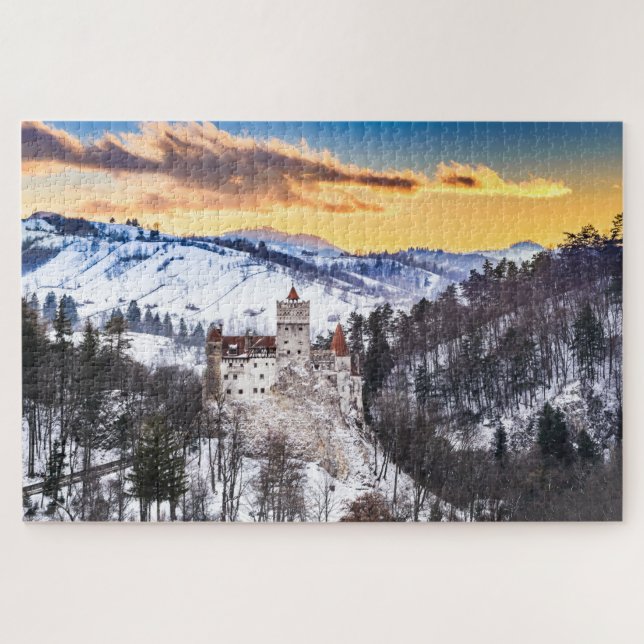 Puzzle Bran Castle in Romania (Horizontal)
