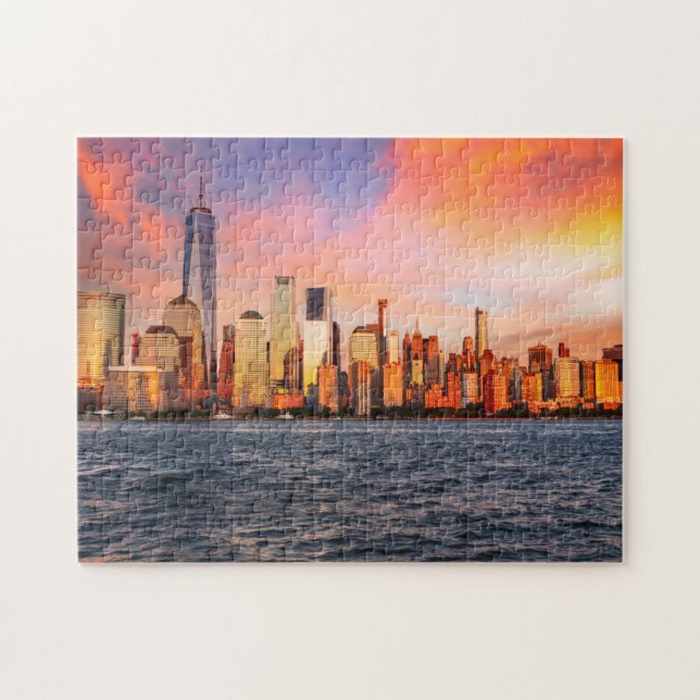 Puzzle Brooklyn bridge in New York (Horizontal)