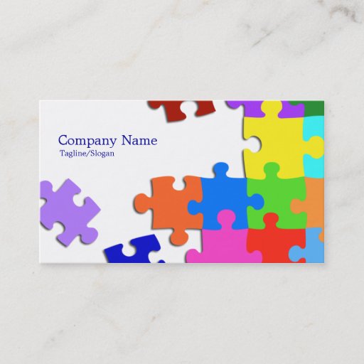 Customizable Puzzle Business Card Templates
