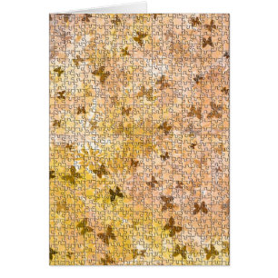 Puzzle Butterflies and Daisies-Browns by STaylor Cards