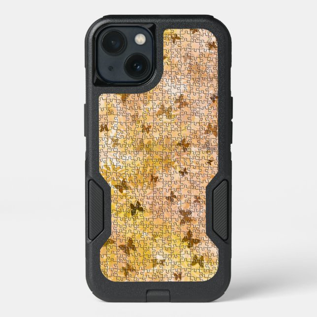 Puzzle Butterflies and Daisies by Shirley Taylor Otterbox iPhone Case (Back)
