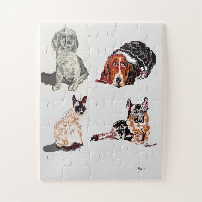 Puzzle Cat & Dogs (Vertical)