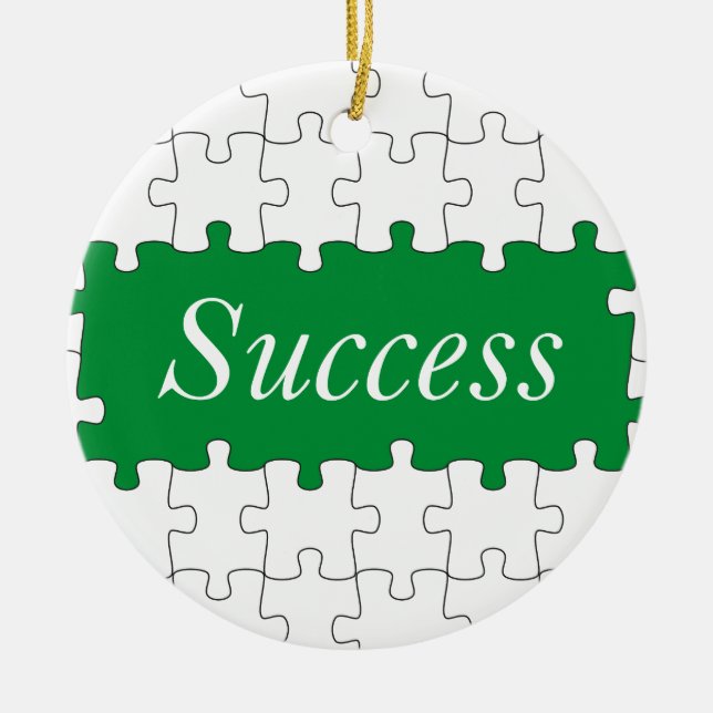 puzzle ceramic ornament (Front)