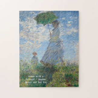 PUZZLE: Claude Monet Woman with a Parasol Madame Jigsaw Puzzle