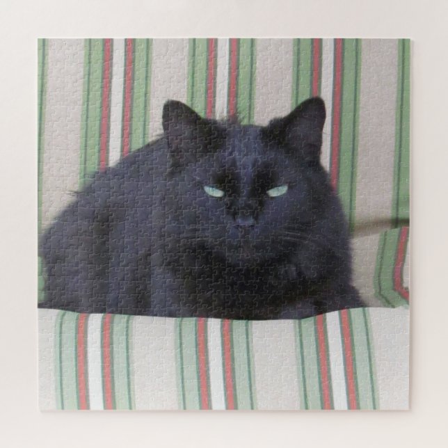 Puzzle - Cozy Cat on Cushion (Horizontal)