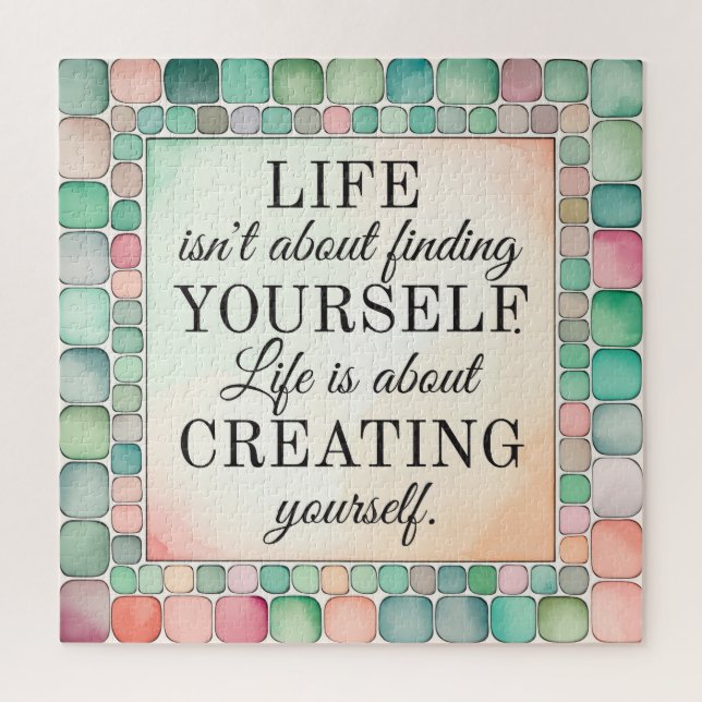 Puzzle Creating Yourself Inspirational Uplifting (Vertical)