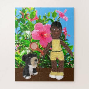 Puzzle - Dolls and Hibiscus