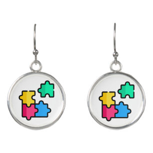 puzzle earrings