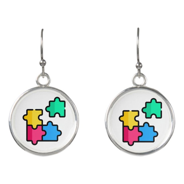 puzzle earrings (Front)