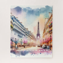 Puzzle Eiffel Tower Paris with giftbox