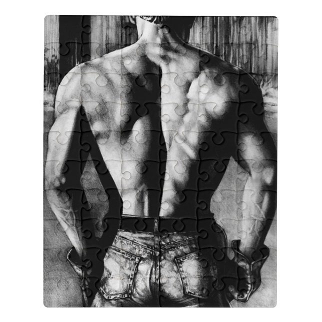 Puzzle For Him 8 x 10 Cool Male Bodybuilder (Puzzle Vertical)
