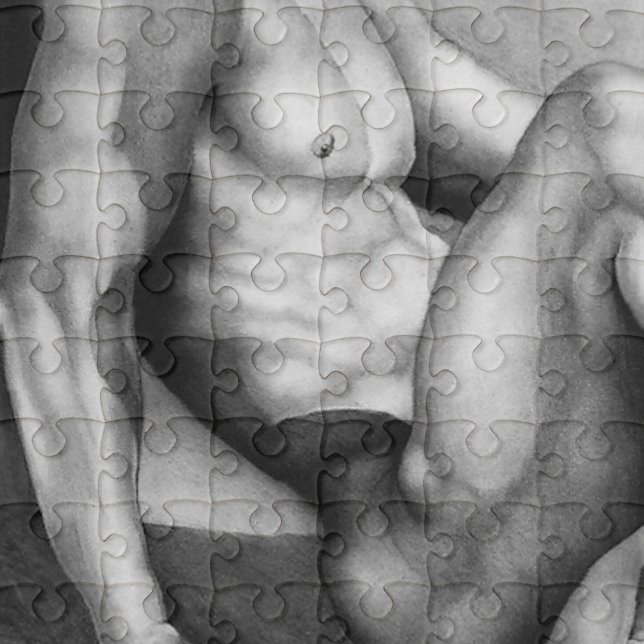 Puzzle For Men 8 x 10 Cool Male Bodybuilder (A fun gift that expresses the beauty of the male form as a puzzle.)