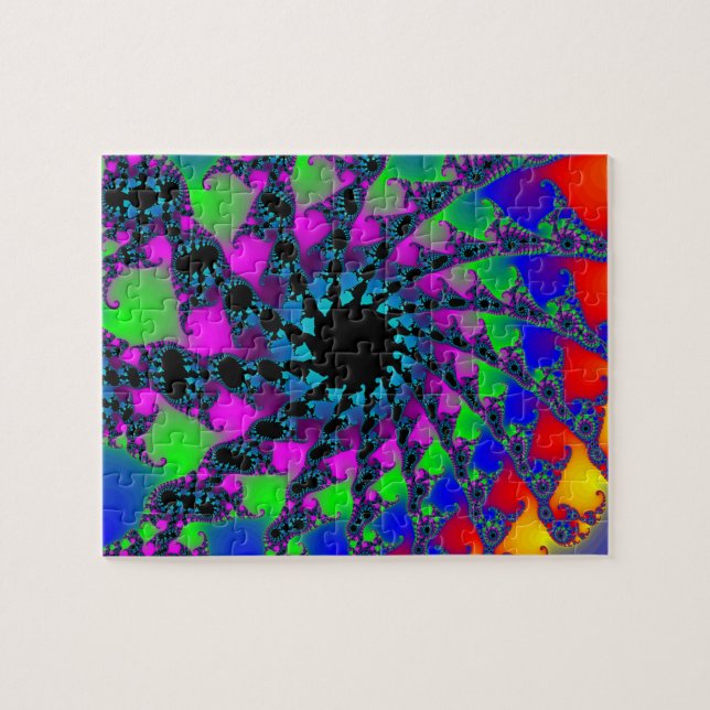 Puzzle: Fractal Wormhole Jigsaw Puzzle (Horizontal)