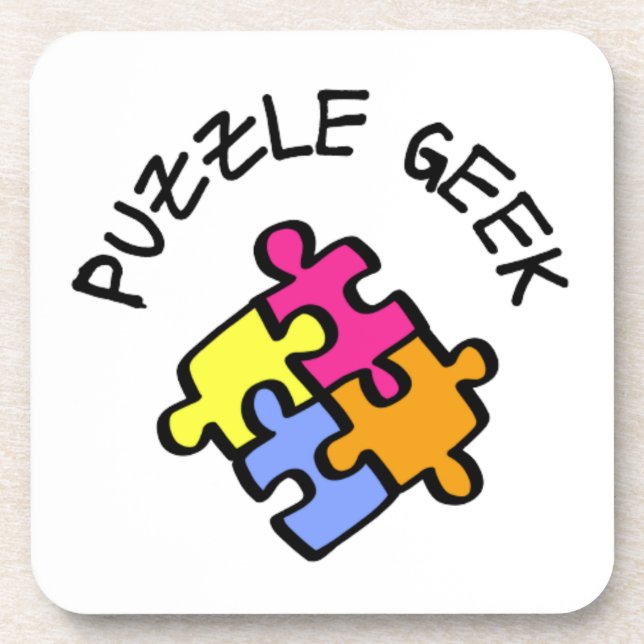 Puzzle Geek        Beverage Coaster (Front)