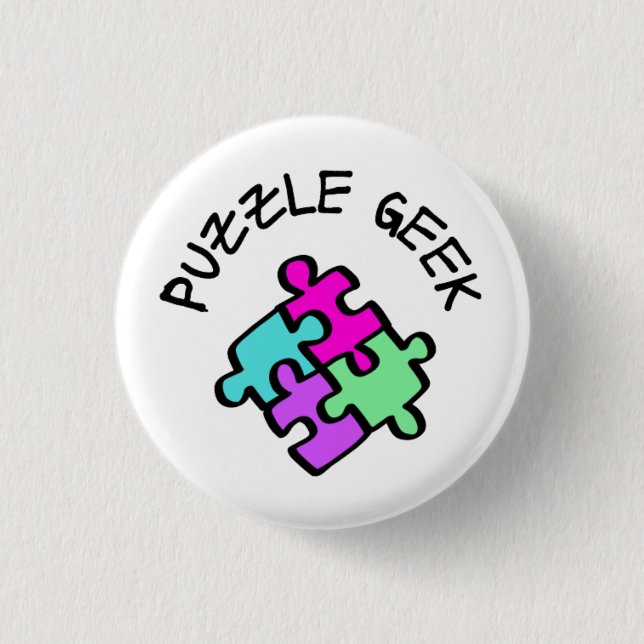Puzzle Geek   Button (Front)