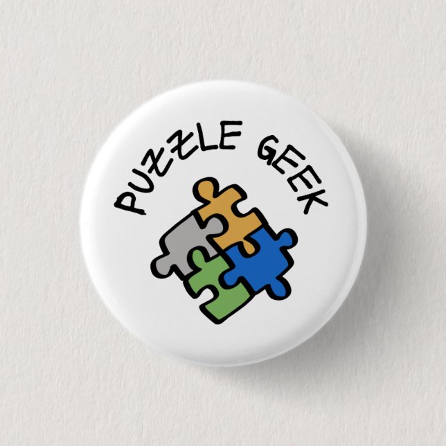 Puzzle Geek      Button (Front)
