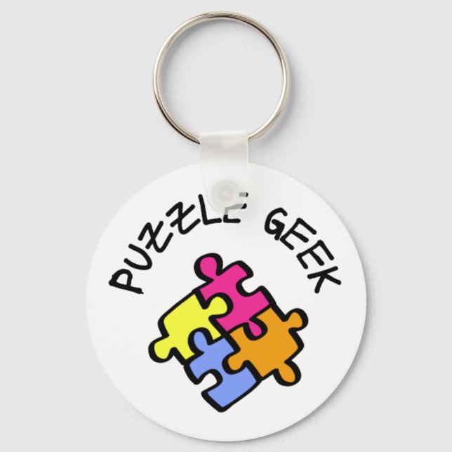 Puzzle Geek       Keychain (Front)