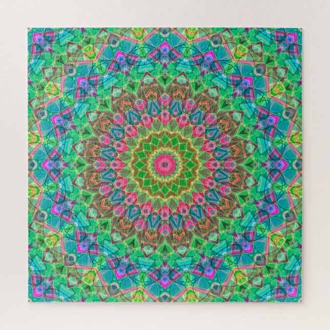 Puzzle Geometric Mandala G18 (Vertical)