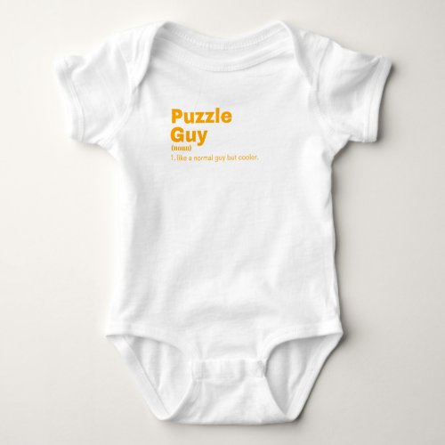 Puzzle Guy _ Puzzle Baby Bodysuit
