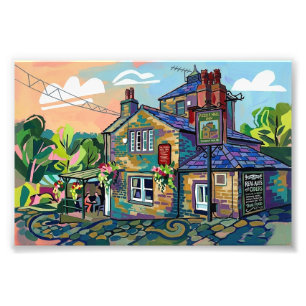 Puzzle Hall Inn, Sowerby Bridge Art Print