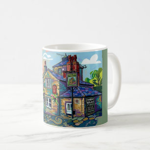 Puzzle Hall Inn, Sowerby Bridge Art Print Coffee Mug