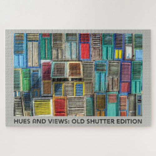 Puzzle Hues and Views _ Old Shutter Edition Jigsaw Puzzle