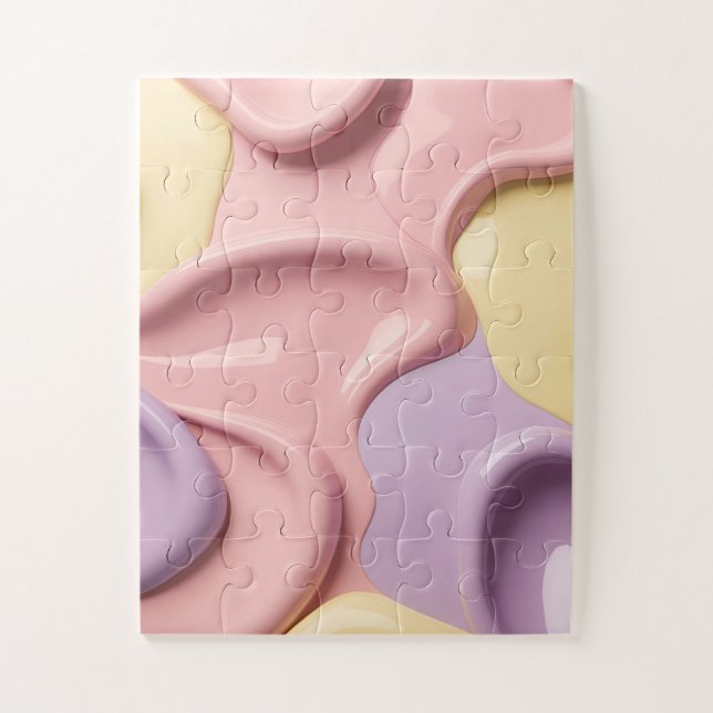 Puzzle in stylish abstract graphic (Vertical)