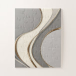 Puzzle in stylish abstract graphic