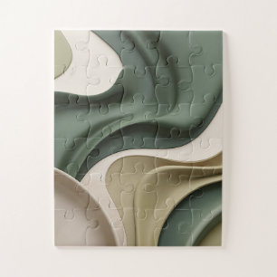 Puzzle in stylish abstract graphic