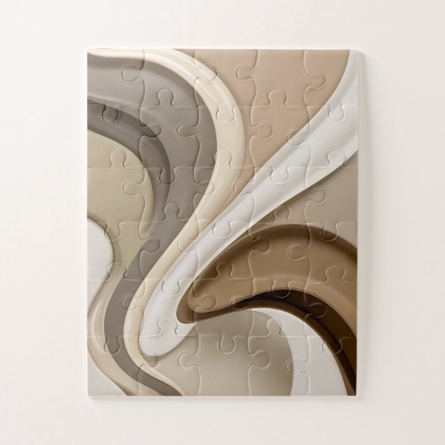 Puzzle in stylish abstract graphic (Vertical)