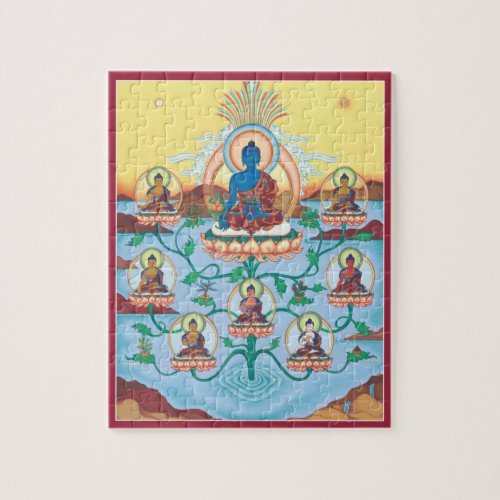 PUZZLE IN TIN _ 8 Medicine Buddhas_Healing Masters