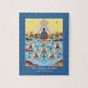 PUZZLE IN TIN - 8 Medicine Buddhas-Healing Masters