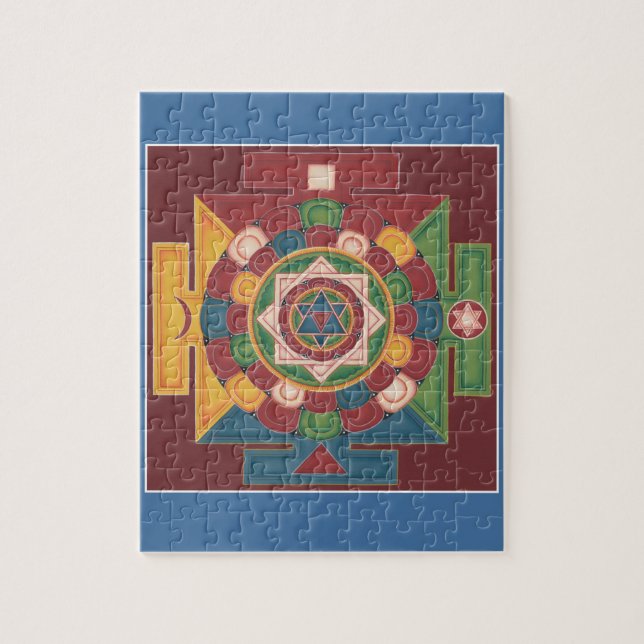 PUZZLE IN TIN  - Mandala of the 5 Elements (Vertical)