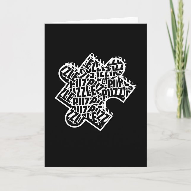 Puzzle Jigsaw Puzzle Hobby Game Card (Front)