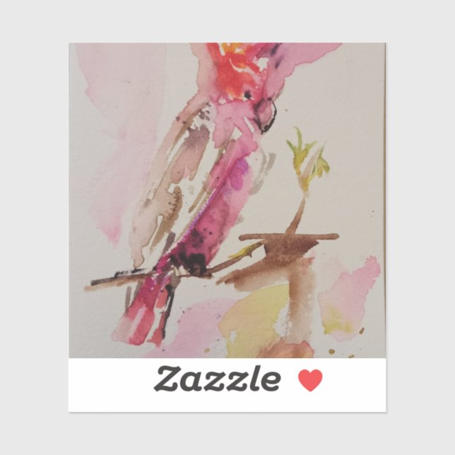 Puzzle joy cockatoo sticker (Sheet)