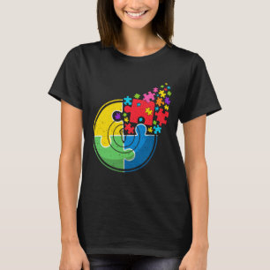 Puzzle Lacrosse Support Autism Awareness Men Women T-Shirt