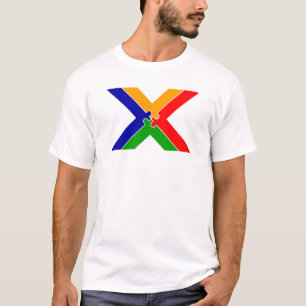 Puzzle Letter X Monogram T-Shirt