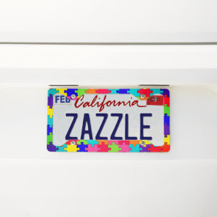 Puzzle License Plate Frame