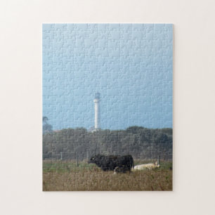 Puzzle - Lighthouse and cows