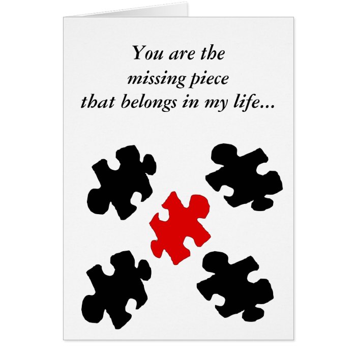 Puzzle Love Happy Valentines Day Card