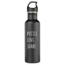 Puzzle. Love. Share. – Water Bottle