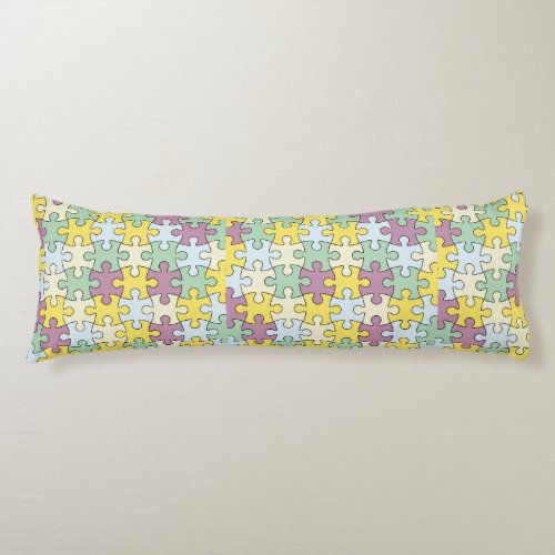 Puzzle Lover Kids Colorful Body Pillow