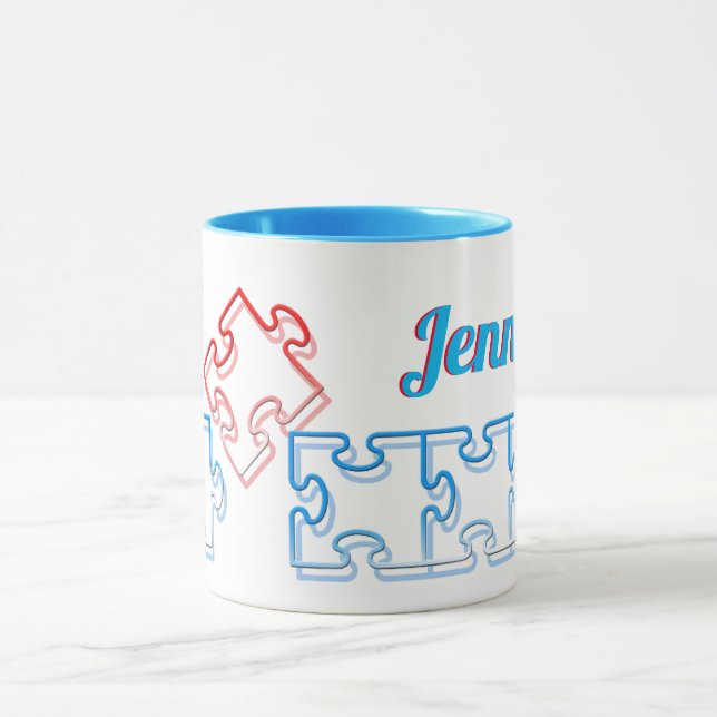 Puzzle Lover Personalized Puzzle Mug (Center)