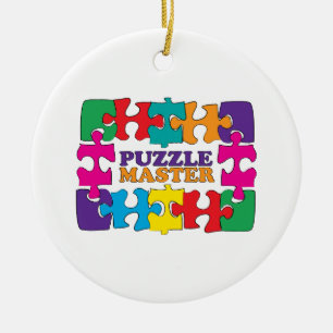 Puzzle Master Ceramic Ornament