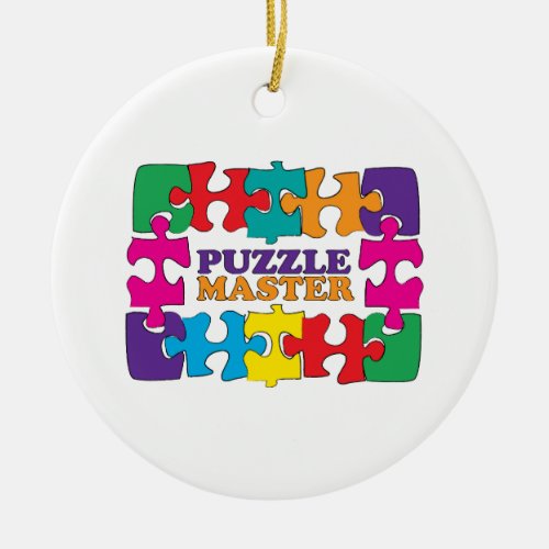 Puzzle Master Ceramic Ornament