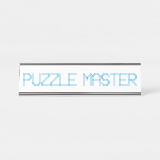 PUZZLE MASTER DESK NAME PLATE (Front)