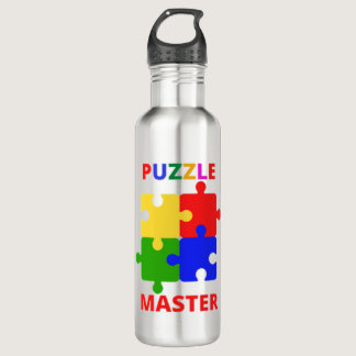 Puzzle Master Stainless Steel Water Bottle